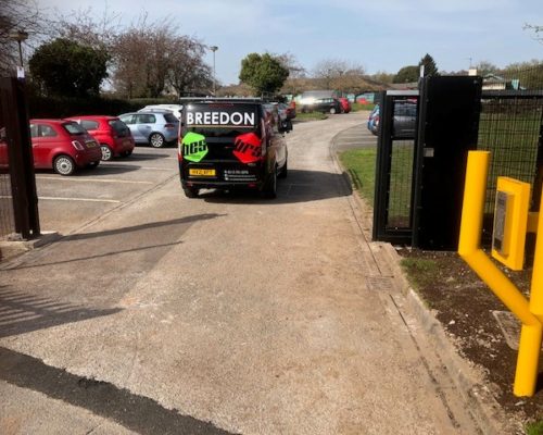 New automated gates for Portway Junior School, Derbyshire - part of Odyssey Trust